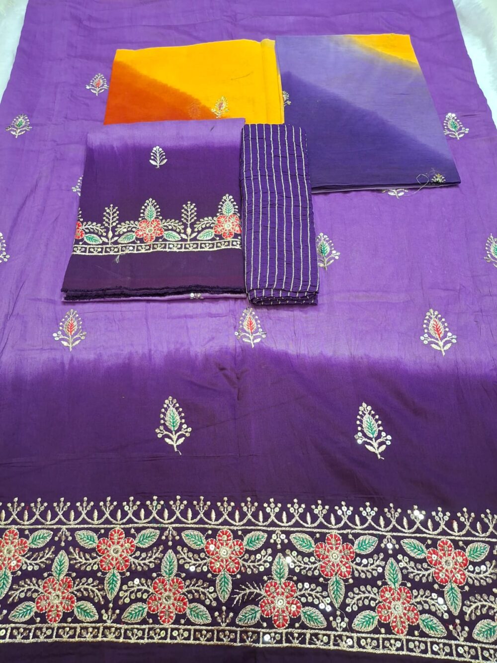 🌸 Cotton Rajputi Boutique Poshak | Two-Dye Don | Coding Work | Magji Included | With Jod & Sharbati Odna 🌸 - Image 4