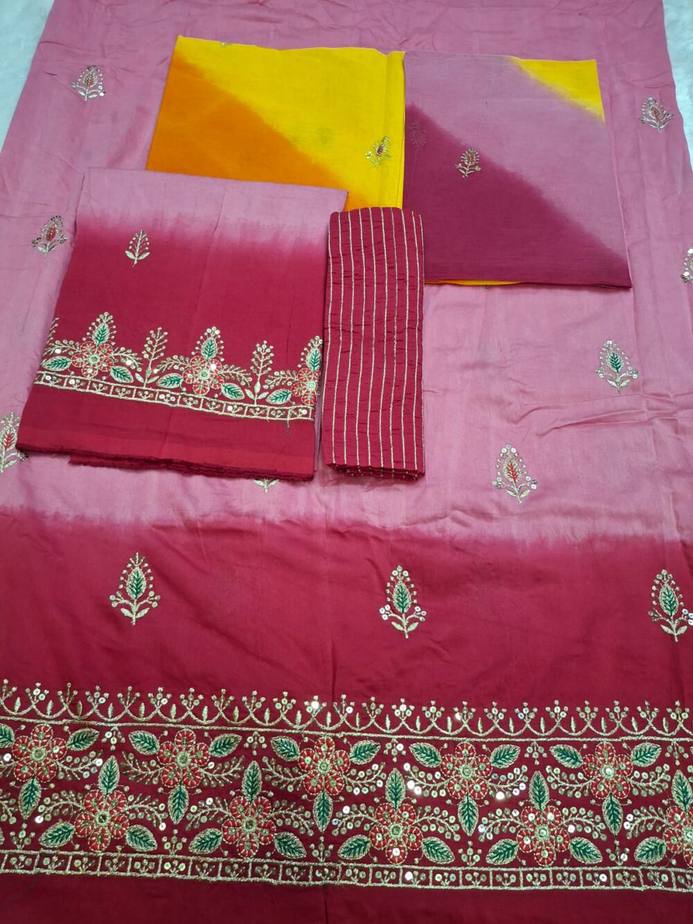 🌸 Cotton Rajputi Boutique Poshak | Two-Dye Don | Coding Work | Magji Included | With Jod & Sharbati Odna 🌸 - Image 7