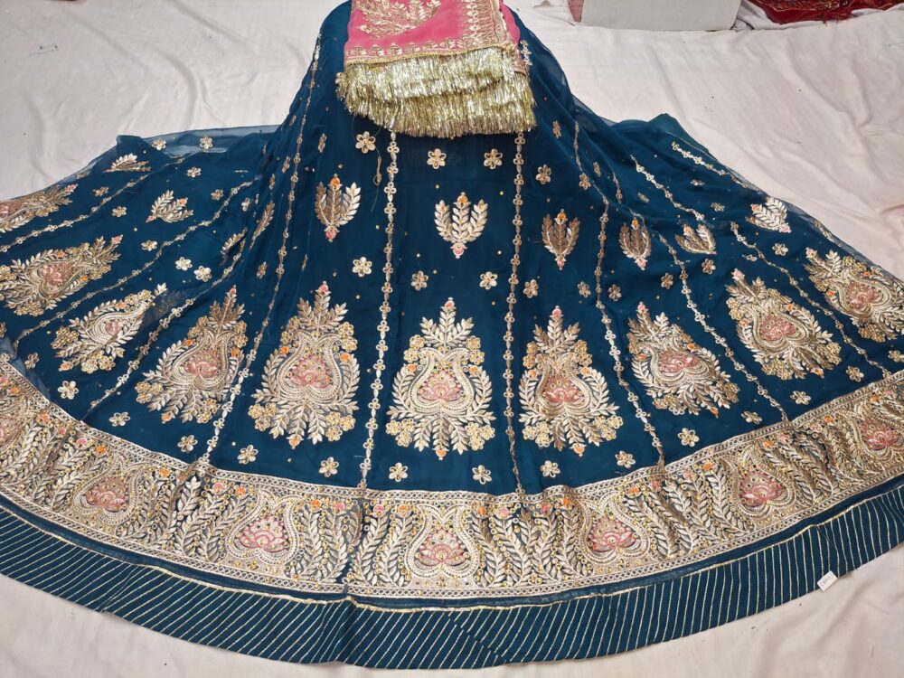 🌸 Full Heavy Work I Half Pure Rajputi Poshak 🌸 - Image 3