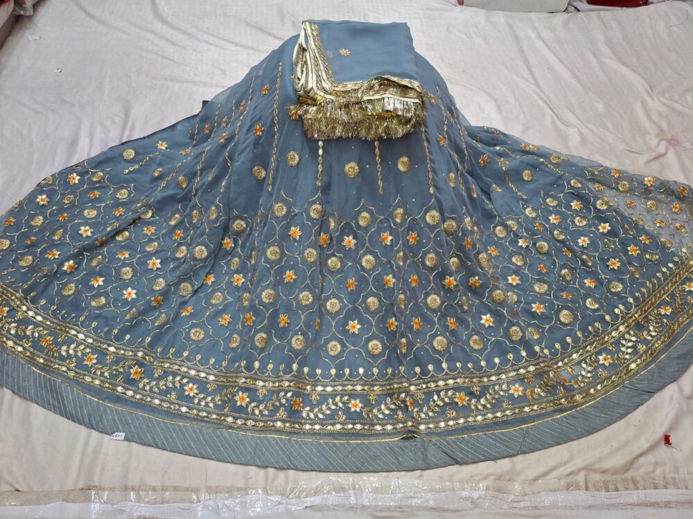 🌸 Full Heavy Work I Half Pure Rajputi Poshak 🌸 - Image 7