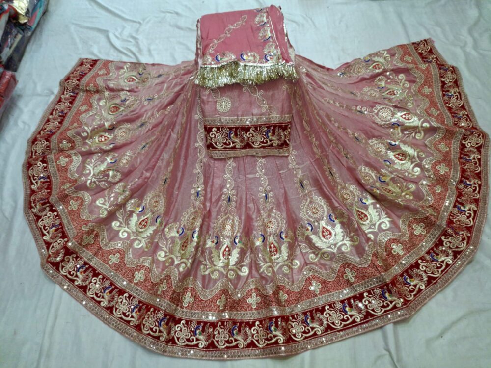 ** | Elegant Vintage Lehenga Poshak | ** - Image 4