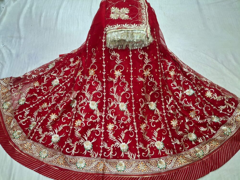 🌸 Full Heavy Work I Half Pure Rajputi Poshak 🌸 - Image 6