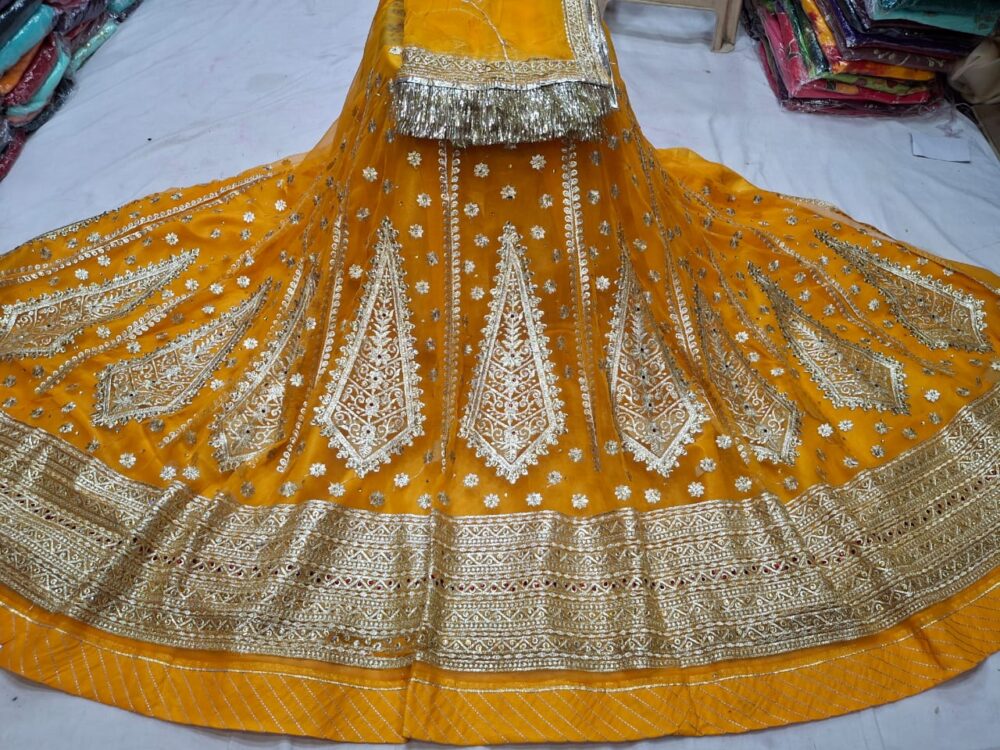 🌸 Heavy Kundan Rajputi Poshak | Chiffon Material | Heavy Jod & Odna 🌸 - Image 6