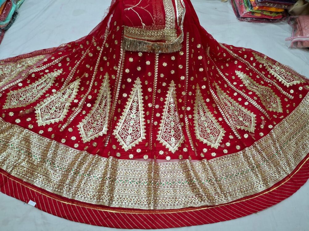 🌸 Heavy Kundan Rajputi Poshak | Chiffon Material | Heavy Jod & Odna 🌸 - Image 3